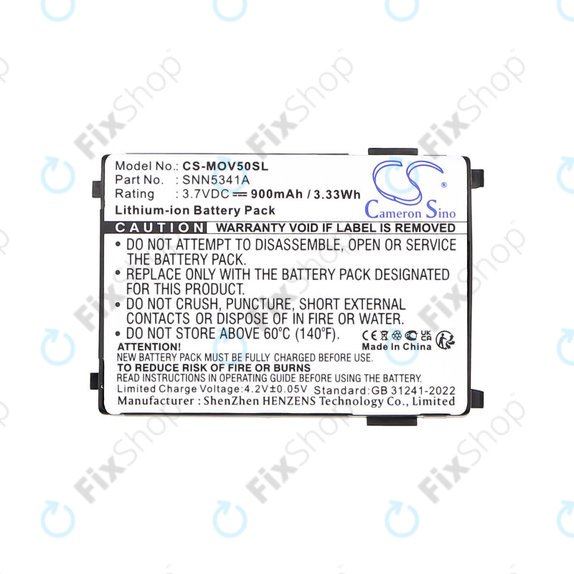 Batteria per Motorola V3688, V2188, L2000, V998+, SNN5341A, Li-Ion, 3.7V, 900mAh, HQ