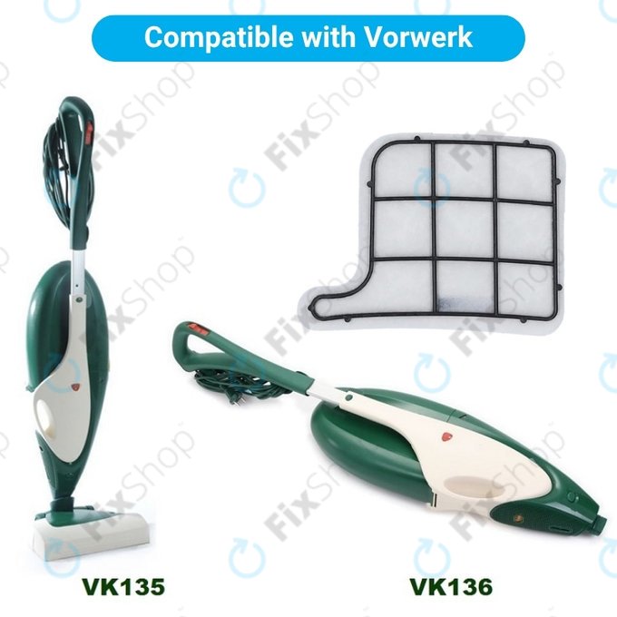 Filtro pre-motore, 2 pz. per Vorwerk Kobold VK135, VK136