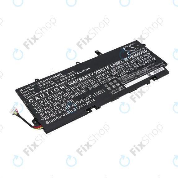 Batteria per HP Elitebook 1040 G3, BG06XL, Li-Pol, 3900mAh, 11.4V, HQ
