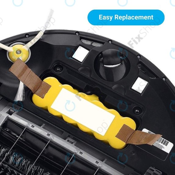 Batteria per iRobot Roomba 500, 600, 700, 800, 900-seriess, R3, Scooba 450, Vileda 137173, 11702, GD-Roomba-500, VAC-500NMH-33, Ni-MH, 3500mAh, 14.4V