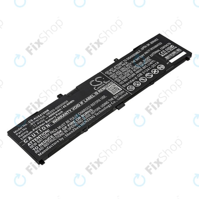 Batteria per Asus UX310, UX310UAK, UX410UQ, B31N1535, Li-Pol, 4000mAh, 11.4V, HQ