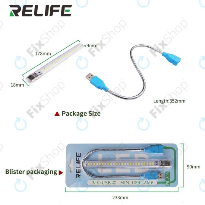 Mini lampada LED USB, Relife RL-805