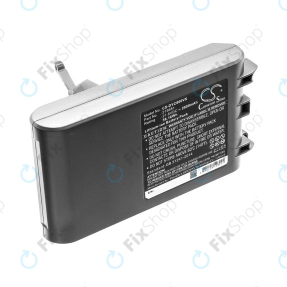 Batteria per Dyson V8, 215681, PM8-US-HFB1497A, Li-Ion, 2600mAh, 21.6V, HQ