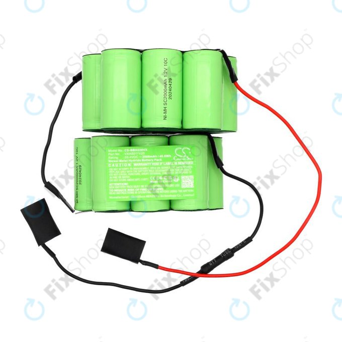 Batteria per Bosch BBBH 22042, BBH 22042 01 VXAS011V20, Ni-MH, 2000mAh, 20.4V, HQ