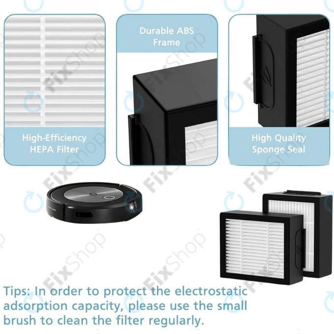 Filtro HEPA per iRobot Roomba e-seriess, i-seriess, j-seriess (3 pezzi)