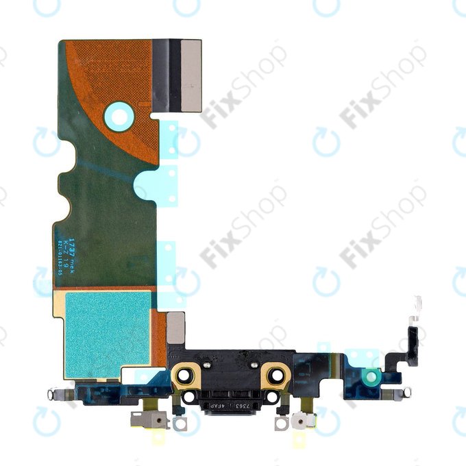 Connettore di ricarica con Cavo flex per iPhone 8, Black