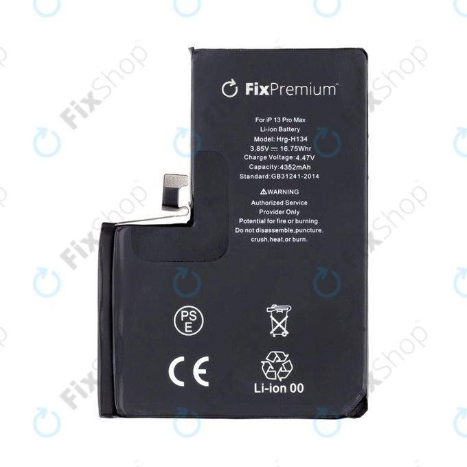 Batteria per iPhone 13 Pro Max, A2653, 4352mAh, FixPremium