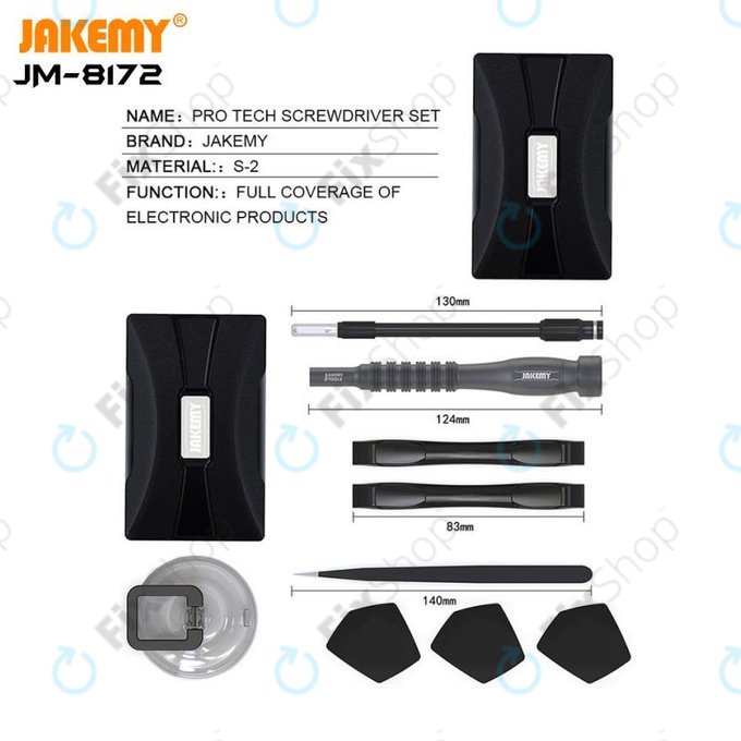 Set strumenti professionali multifunzione per riparazioni 73 in 1, Jakemy JM-8172