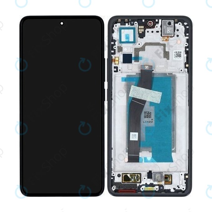 Schermo per Xiaomi 14T, Titan Black, Vetro touch con cornice, 5600030N12A00, Genuine Service Pack