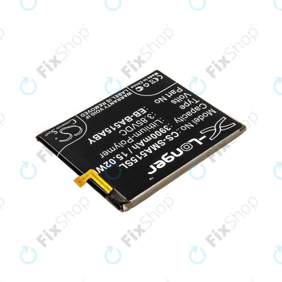 Batteria per Samsung A51 A515F, 3900mAh, Li-Pol, 3.85 V, EB-BA515ABY, HQ