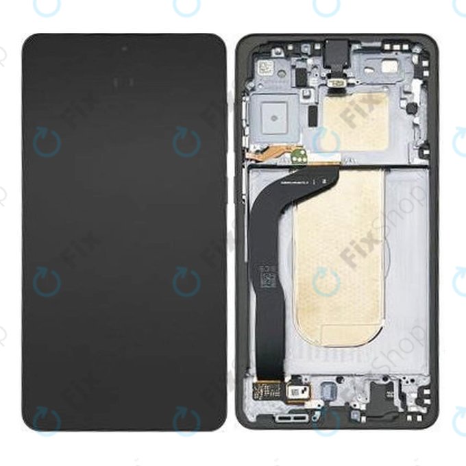Schermo OLED per Samsung S25 Edge, Titanium Jetblack, Vetro touch con cornice