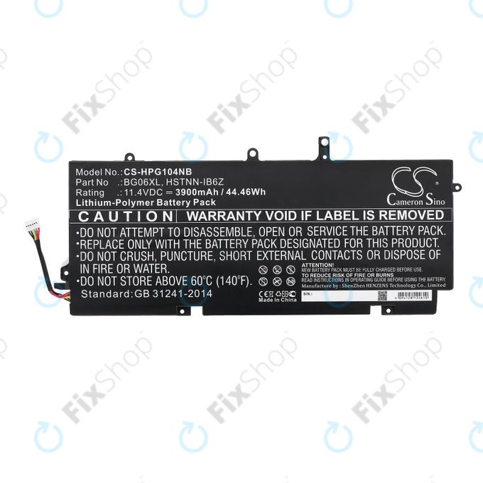 Batteria per HP Elitebook 1040 G3, BG06XL, Li-Pol, 3900mAh, 11.4V, HQ