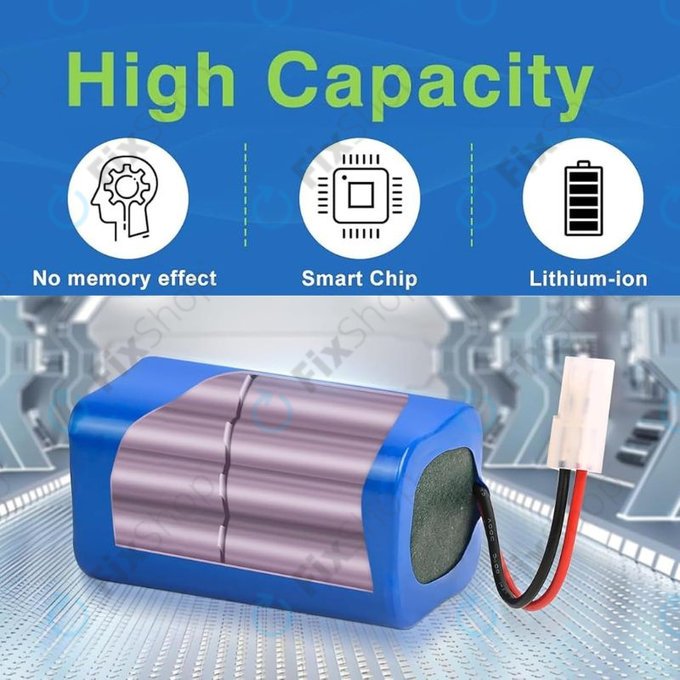 Batteria per Xiaomi Essential (Mijia G1), Flyco FC-seriess, myVacBot SN500, Panasonic MC-seriess, Phicomm X3, Puppy R-seriess, Li-026418, Li-Ion, 2600mAh, 14.8V
