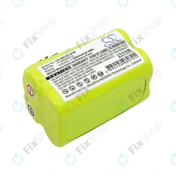 Batteria per Makita 6722D, 6723DW, TL00000012, Ni-MH, 2000mAh, 4.8V, HQ