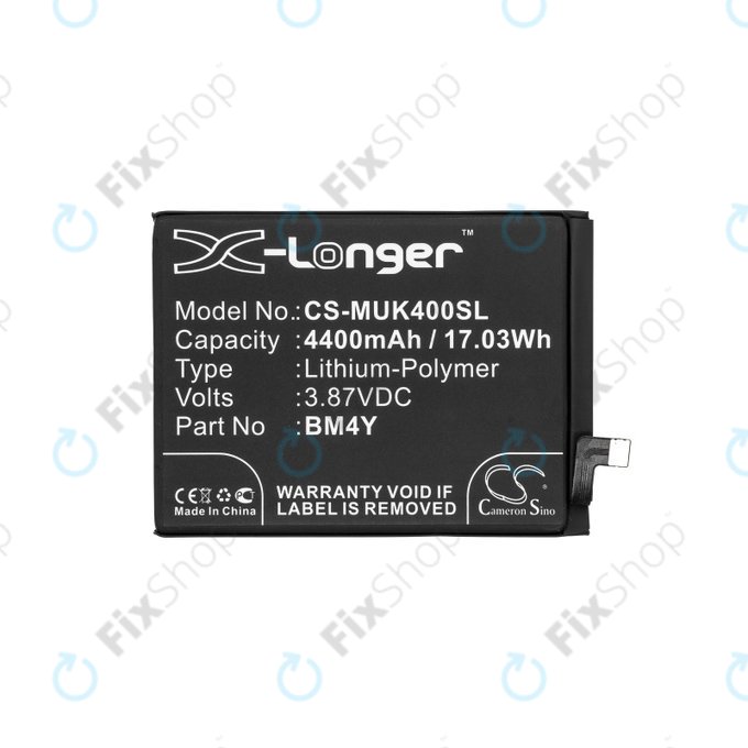 Batteria per Xiaomi Mi 11i M2012K11G, 4400mAh, Li-Pol, 3.87 V, BM4Y, HQ
