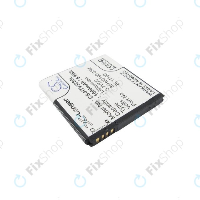 Batteria per HTC Desire X, Desire V, 35H00190-03M, Li-Ion, 3.7V, 1600mAh, HQ