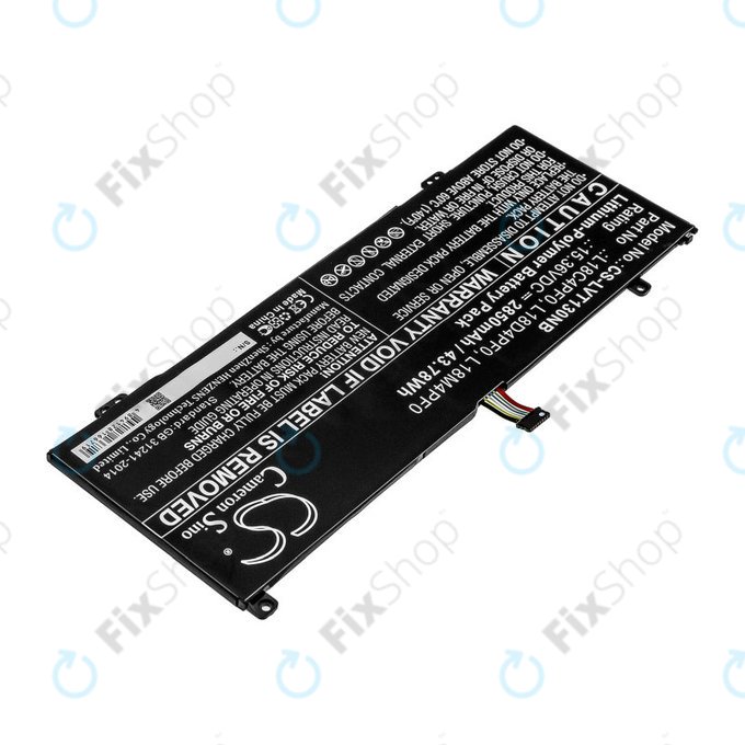 Batteria per Lenovo ThinkBook 13s, 14s, L18C4PF0, Li-Pol, 2850mAh, 15.36V, HQ