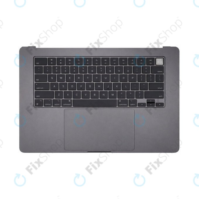 Top case con tastiera US e batteria per MacBook Air 15", A3114 (2024), Space Gray, 661-34895, Genuine Apple