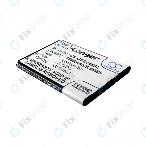 Batteria per Gigabyte GSmart G1345, GLS-H03, Li-Ion, 3.7V, 1500mAh, HQ