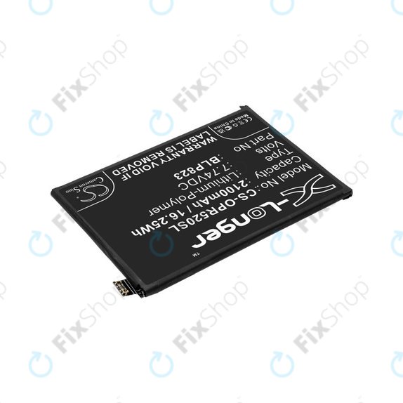 Batteria per Oppo Reno 5 Pro, 2100mAh, Li-Pol, 7.74 V, BLP823, HQ
