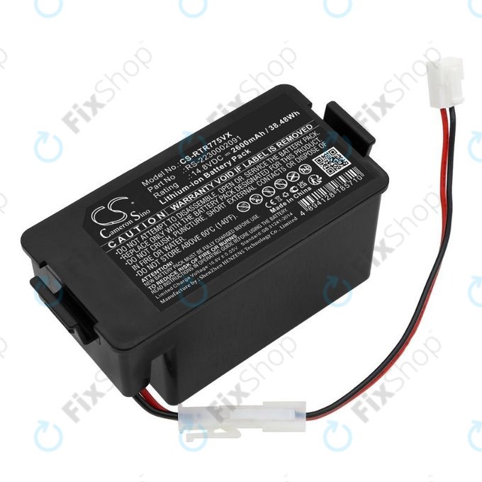 Batteria per Rowenta RR7774, RR7755, Tefal RG7765, RS-2230002091, Li-Ion, 2600mAh, 14.8V, HQ