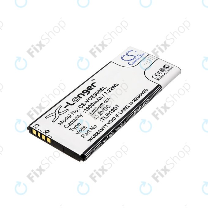 Batteria per Alcatel 1 Dual Sim, TCL 5033, Vodafone VFD, Telstra, TLI019D7, Li-Ion, 3.8V, 1900mAh, HQ