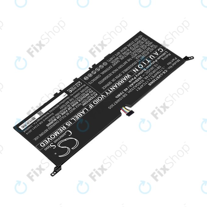 Batteria per Lenovo IdeaPad 730-13, 5B10R32748, Li-Pol, 2650mAh, 15.36V, HQ