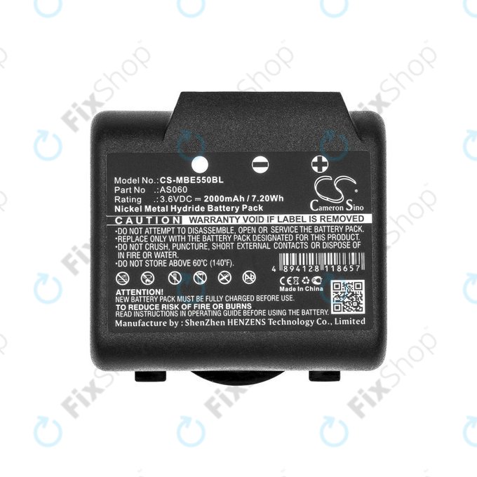 Batteria per Imet BE5500, AS060, Ni-MH, 2000mAh, 3.6V, HQ