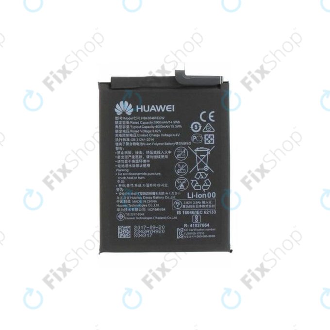 Batteria per Huawei Mate 10 Pro BLA-L29, P20 Pro, Mate 10, View 20, Mate 20, Honor 20 Pro, HB436486ECW, 24022342, 24022827, 4000mAh, Genuine Service Pack