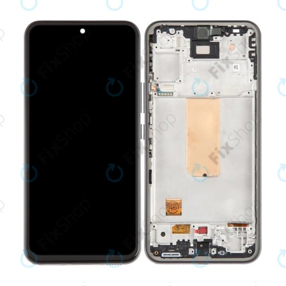 Schermo OLED per Samsung A54 5G A546B, Black, Vetro touch con cornice