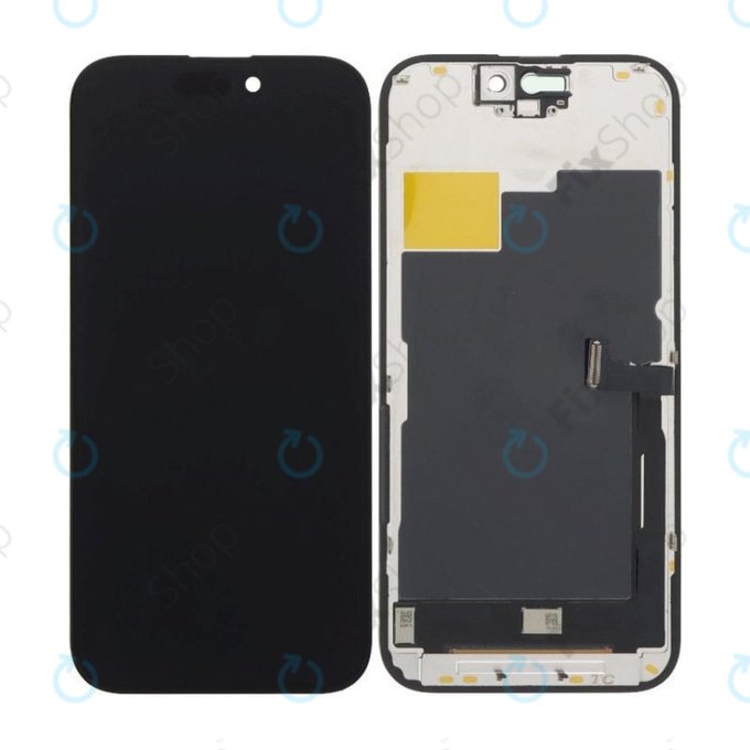 Schermo In-Cell HD+ per iPhone 15 Pro, Vetro touch con cornice