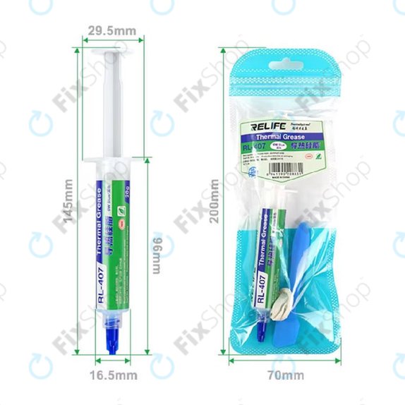Pasta termica al silicone Relife RL-407, 6 W/mK, 20g, blu