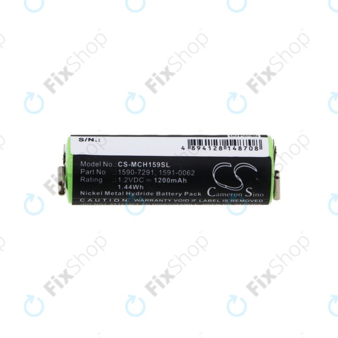 Batteria per Moser Chromini 1591, Ermila Bella 1590, 1590-7291, Ni-MH, 1200mAh, 1.2V, HQ