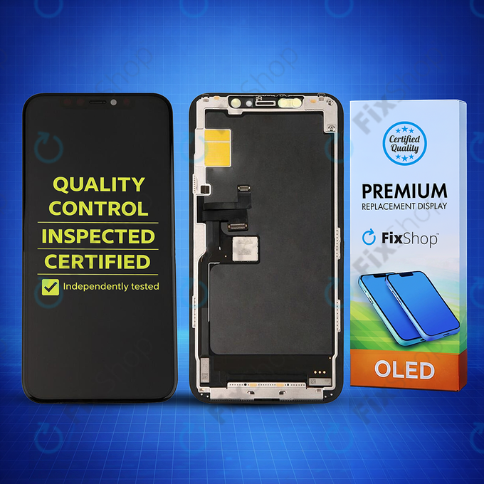 Schermo Soft OLED per iPhone 11 Pro, Vetro touch con cornice, FixPremium