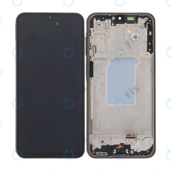 Schermo OLED per Samsung A26 A266E, Black, Vetro touch con cornice