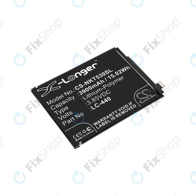 Batteria per Nokia 5.3, 3900mAh, Li-Pol, 3.85 V, LC-440, HQ