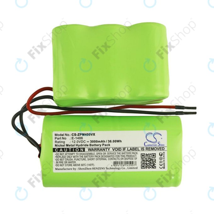 Batteria per Zepter PWC 400 Turbohey, E-1486, Ni-MH, 3000mAh, 12V, HQ