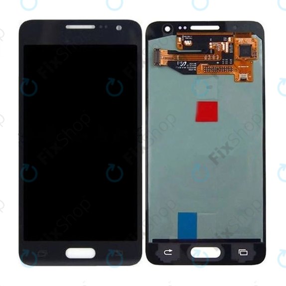Schermo per Samsung A3 A300F, Black, Vetro touch senza cornice