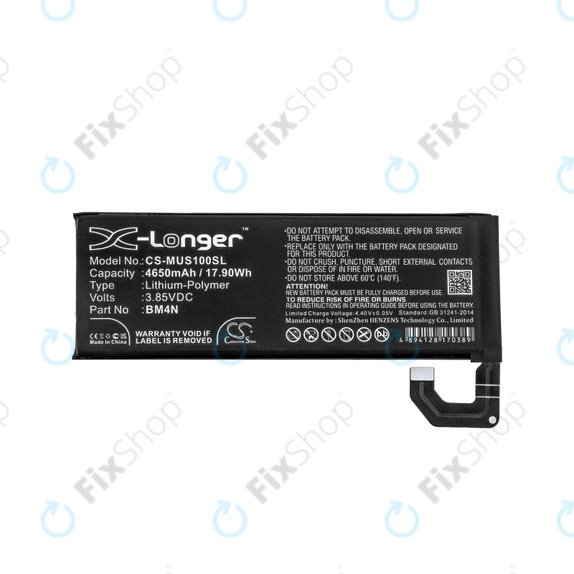 Batteria per Xiaomi Mi 10 M2001J2G, 4650mAh, Li-Pol, 3.85 V, BM4N, HQ