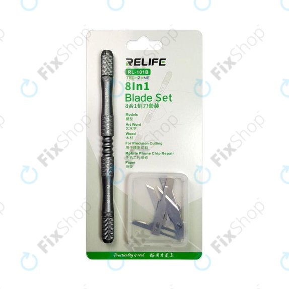 Set coltelli con lame per rimozione colla CPU 8 in 1, Relife RL-101B