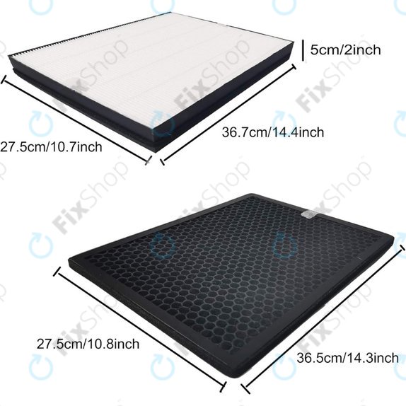 Set filtri per Philips 2000-seriess, 2000i-seriess, AC2889, AC2887, AC2882 (HEPA + Activated carbon)