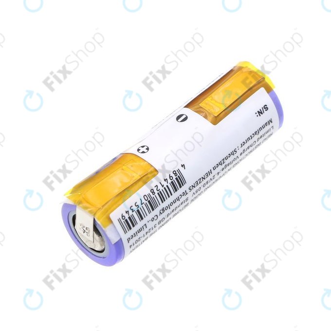 Batteria per Philips HS8420, US14430VR, KR112RRL, Li-Ion, 650mAh, 3.7V, HQ