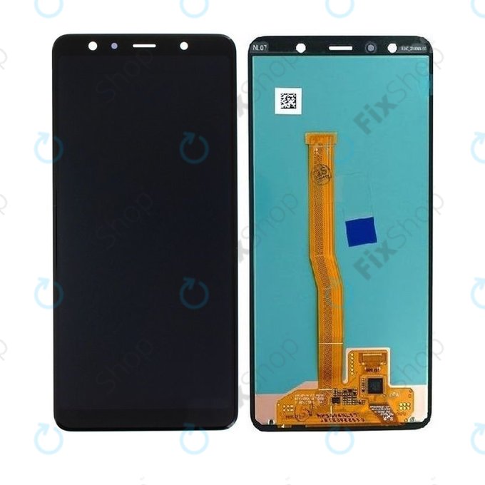 Schermo per Samsung A7 A750F (2018), Vetro touch senza cornice, GH96-12078A, Genuine Service Pack