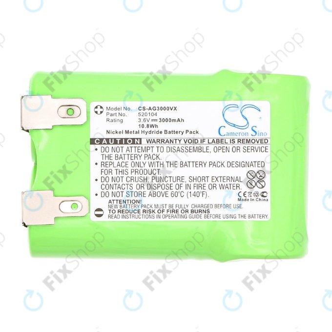 Batteria per AEG Electrolux Junior 3000, 520104, Ni-MH, 3000mAh, 3.6V, HQ