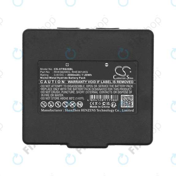 Batteria per Hetronic Abitron Mini, RHE3620KG, Ni-MH, 2000mAh, 3.6V, HQ