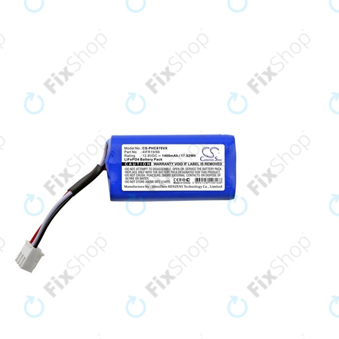 Batteria per Severin Chill RB7022, RB7025, RB-7025, RB7720, 4404048 LiFePO4, 1400mAh, 12.8V, HQ