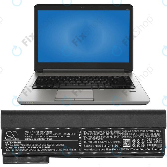Batteria per HP ProBook 640 G1, 650 G1, 655 G1, 645 G1, CA06XL, Li-Ion, 8400mAh, 10.8V, HQ