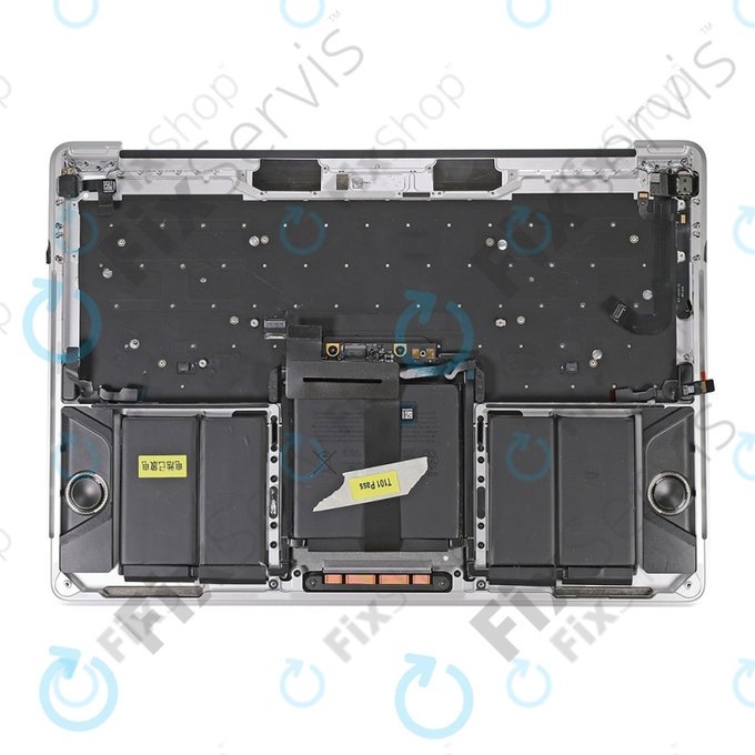 Top case con tastiera US, microfono, trackpad e altoparlanti per MacBook Pro 13" A1706 (Late 2016 - Mid 2017), Silver