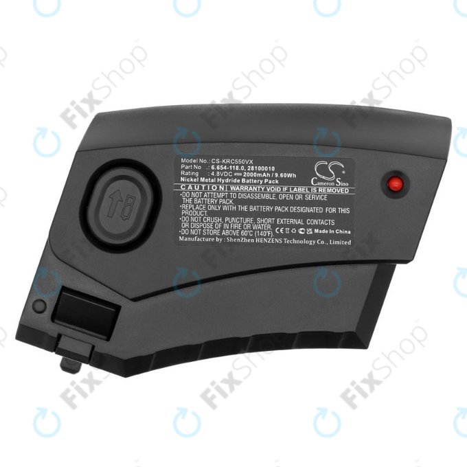 Batteria per Kärcher KC55, 6.654-118.0, 28100010, Ni-MH, 2000mAh, 4.8V, HQ