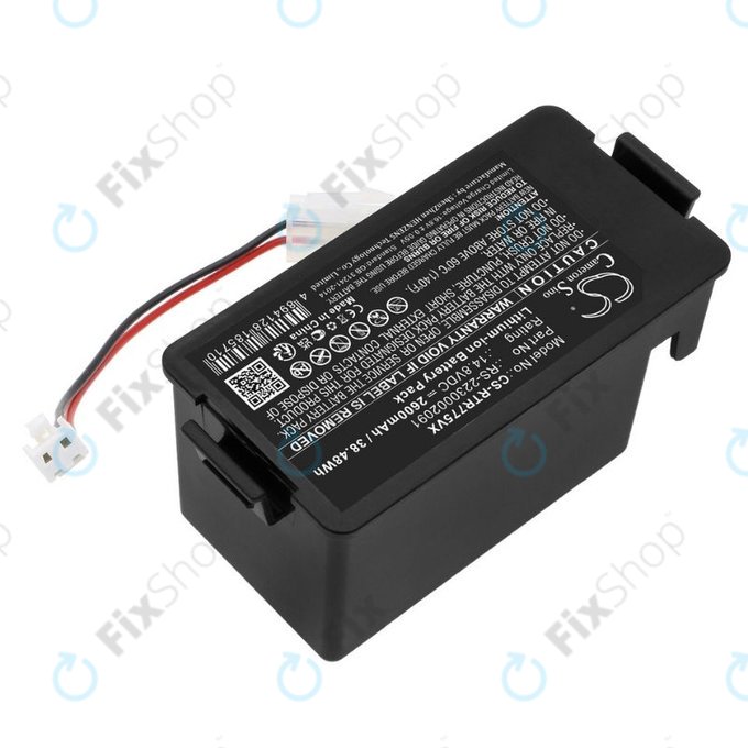 Batteria per Rowenta RR7774, RR7755, Tefal RG7765, RS-2230002091, Li-Ion, 2600mAh, 14.8V, HQ